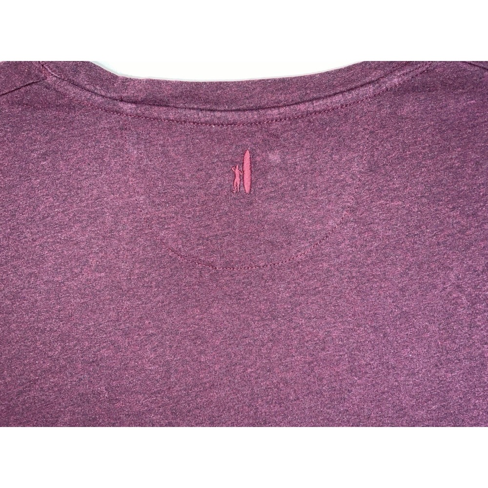 NWOT Women's Johnnie-O Merediths Short Sleeve 100% Cotton T-Shirt Dk Burgundy XL - Picture 5 of 6